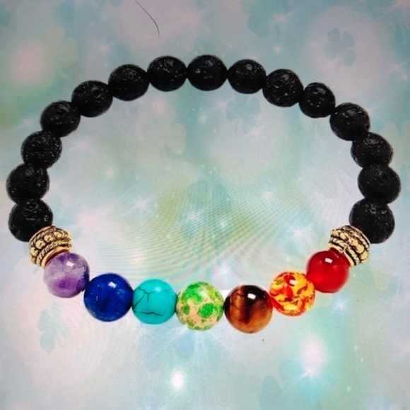 Chakra Bracelet with 7 Beautiful Balance Beads - Picture 3 of 6